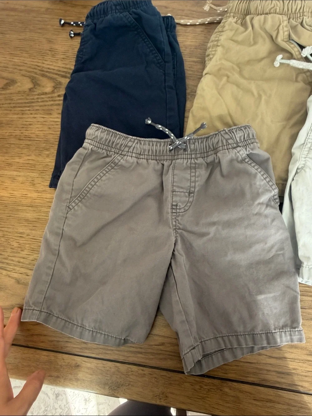 Cat & Jack Pull-On Shorts in Navy, Khaki, Gray, and Light Gray